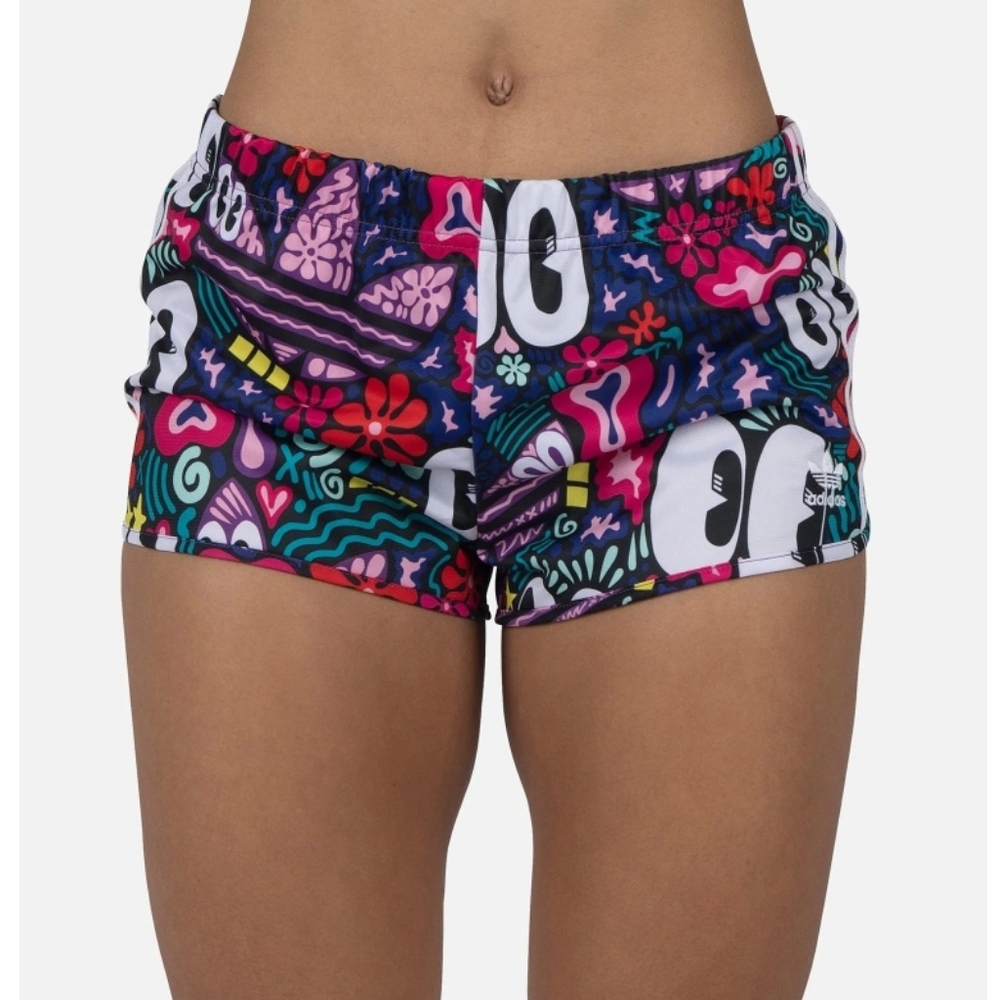 Adidas Athletic Shorts with Vibrant Design